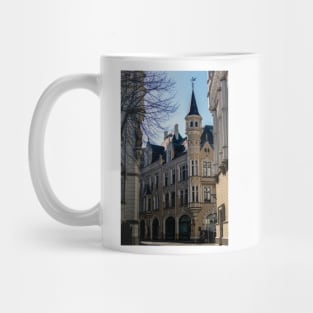 Empty street of Old Riga Town Mug